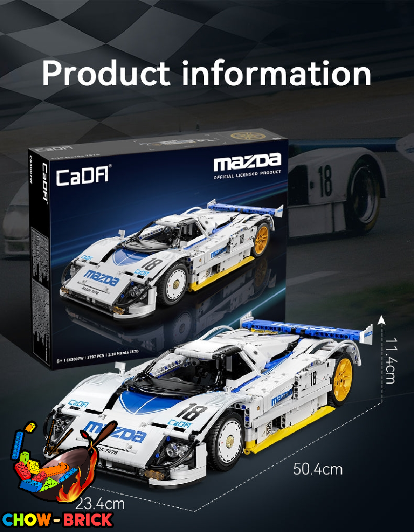 CaDA 1/10 C63007 Mazda 787B Static Version - ChowBrick Store