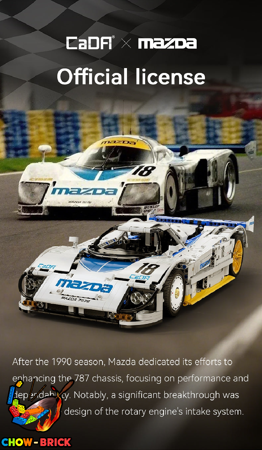 セバスチャンページ 1797 pcs CaDA C63007 Mazda 787B 1:10 – Joy Bricks