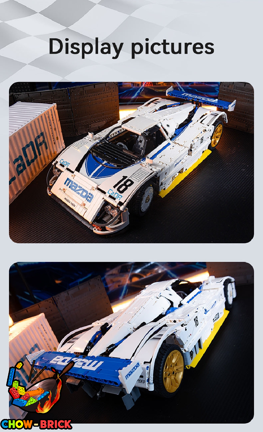 マコページ CaDA 1/10 C63007 Mazda 787B Static Version - ChowBrick Store