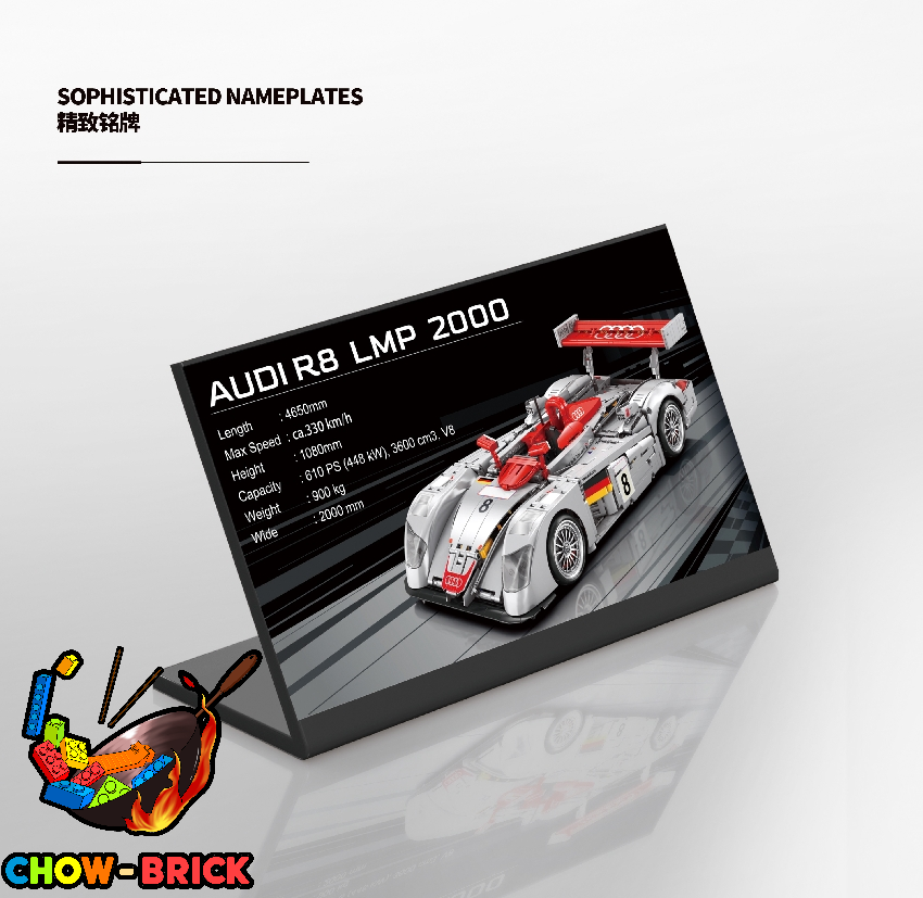 BoLe Brick 1/10 YC-23044 Audi R8 (LMP) 2000 Static Version