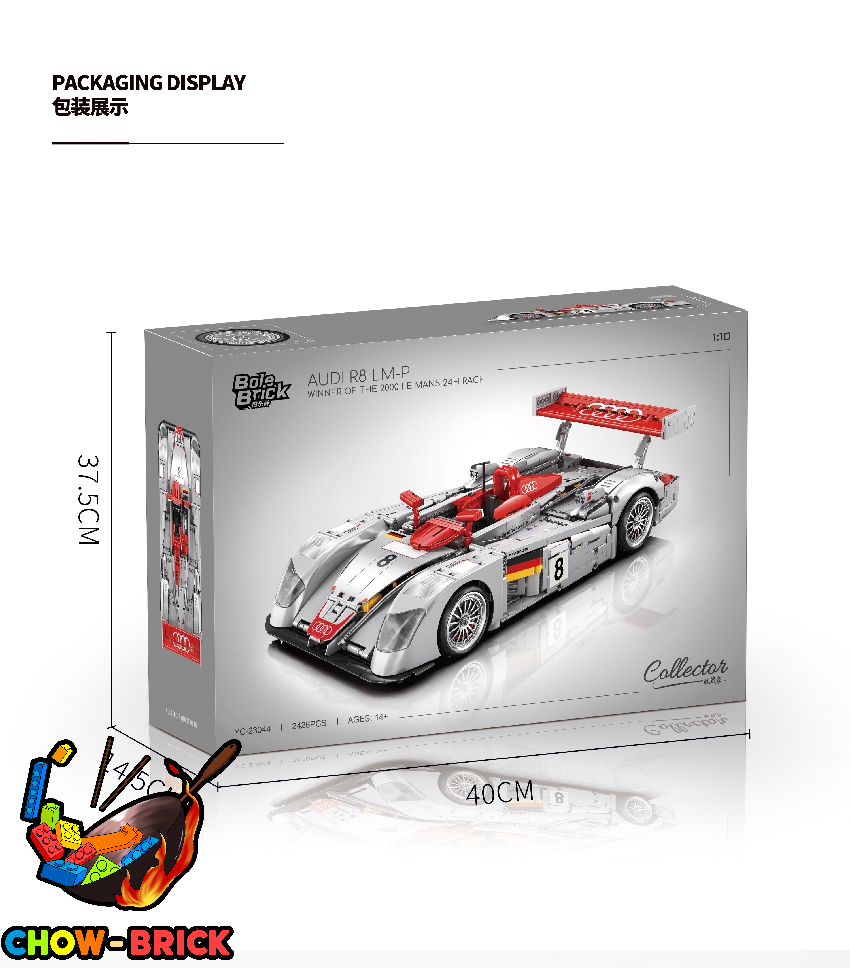 BoLe Brick 1/10 YC-23044 Audi R8 (LMP) 2000 Static Version