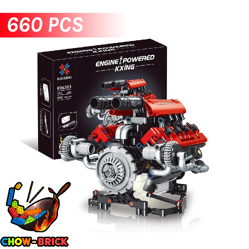 KAIXING K96203 Ferrari F154 Engine w/ PF Parts - ChowBrick Store