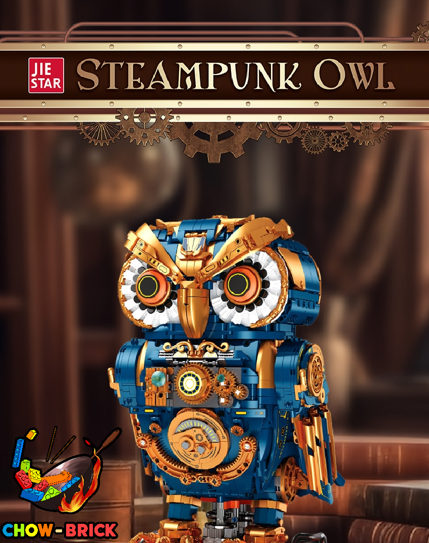 Jie Star JJ9171 Steampunk Owl - ChowBrick Store