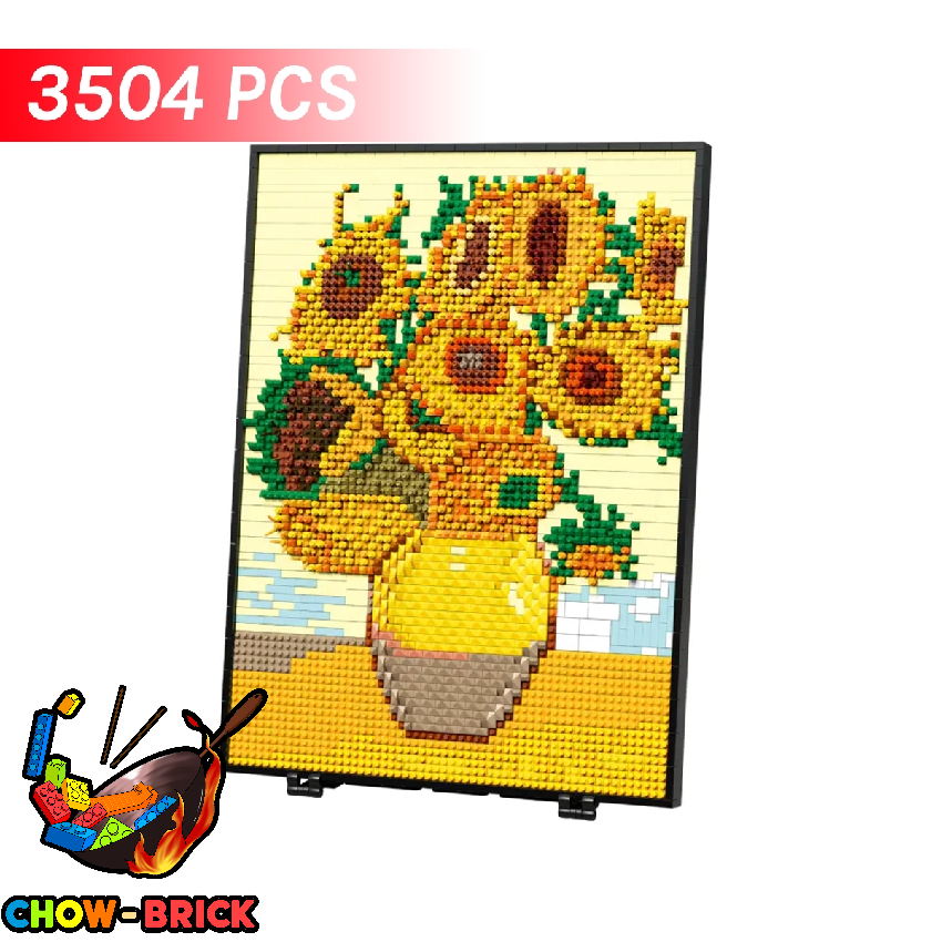 ZHEGAO LZ8344 Pixel Style Sunflower - ChowBrick Store