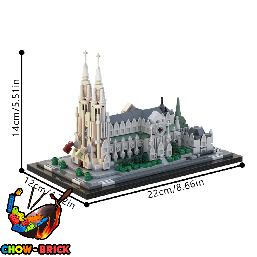 GoBricks 1/800 A2158 St. Patrick's Cathedral - ChowBrick Store
