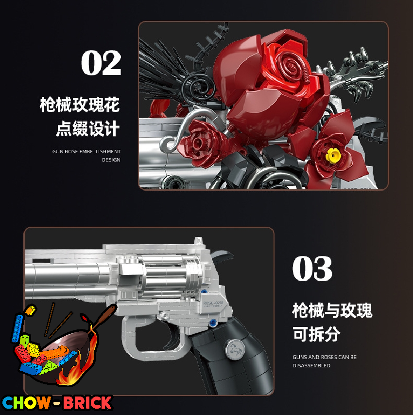 Jie Star JJ9218 Guns & Petals - ChowBrick Store