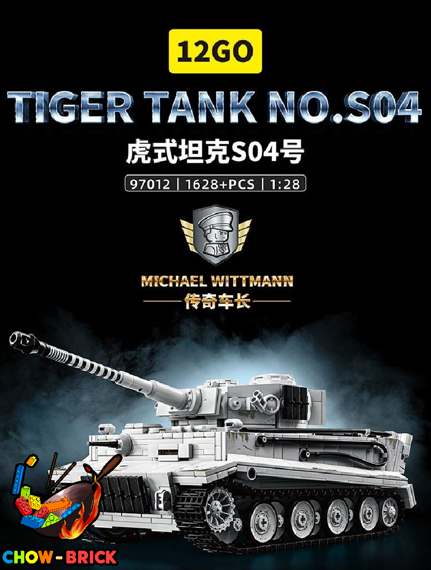 12GO 1/28 97012 Legendary Tank Commander: Tiger Tank White Snow