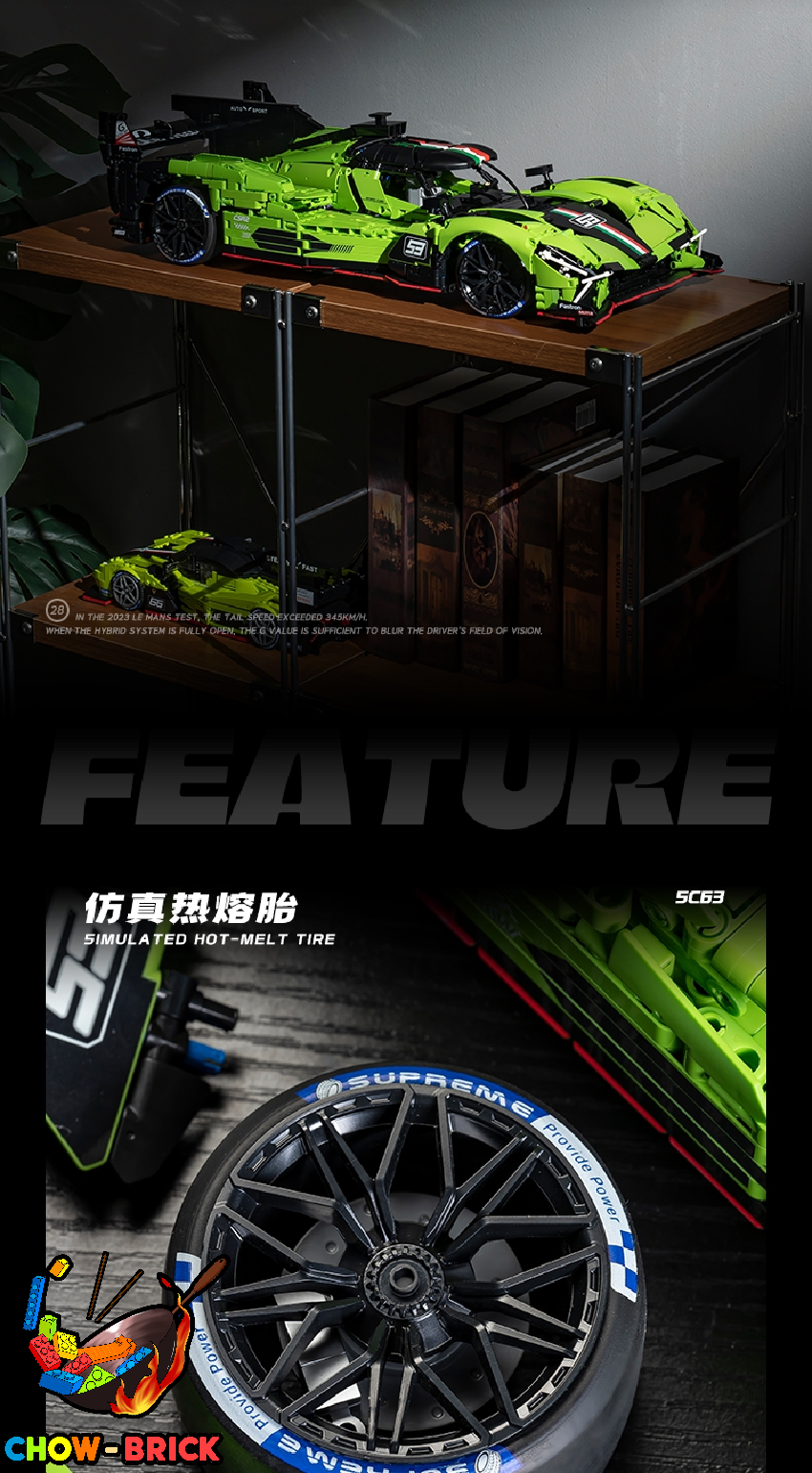 Eikee 1/8 Y18081 Lee Mans [Lamborghini] SC63 Static Version