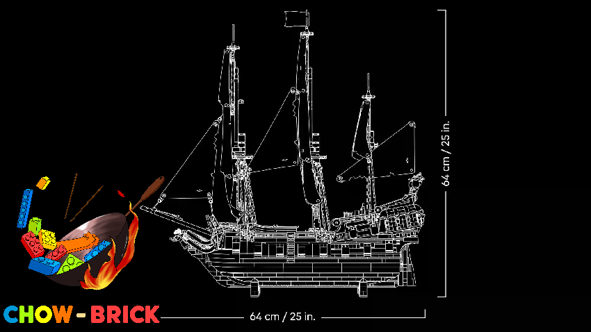 4th Party Captain Jack Sparrow's Pirate Ship - ChowBrick Store
