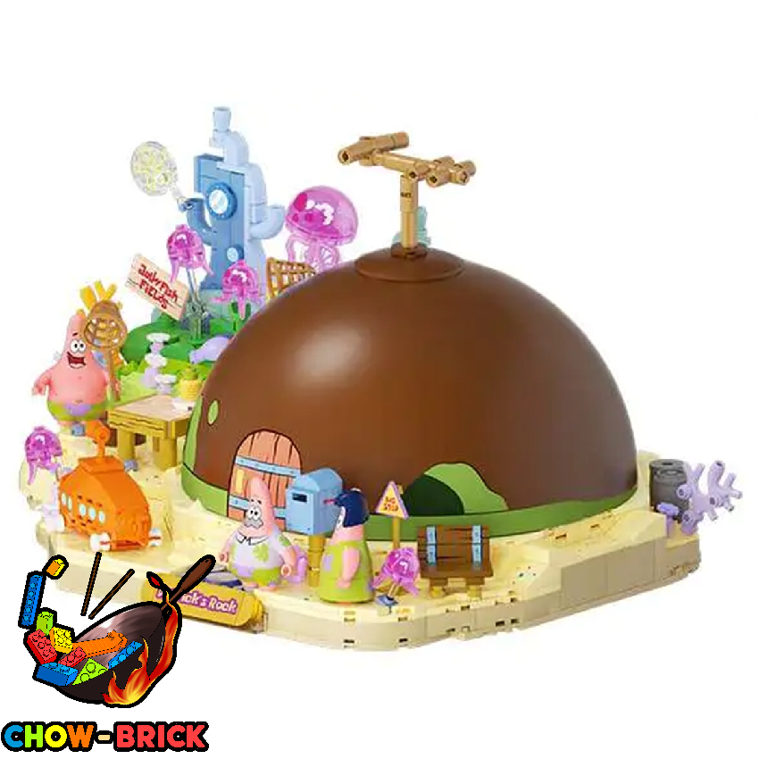 AREA-X AB0089 SpongeBob SquarePants Patrick's Star house w/ Lights