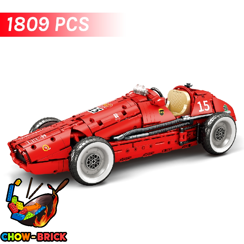 Reobrix 11038 Retro Formel Race Car Ferrari 500s - ChowBrick Store