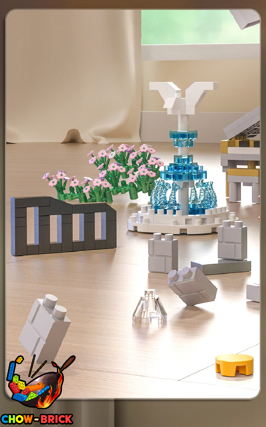 4th Party 61026 Neoclassical Garden Square - ChowBrick Store