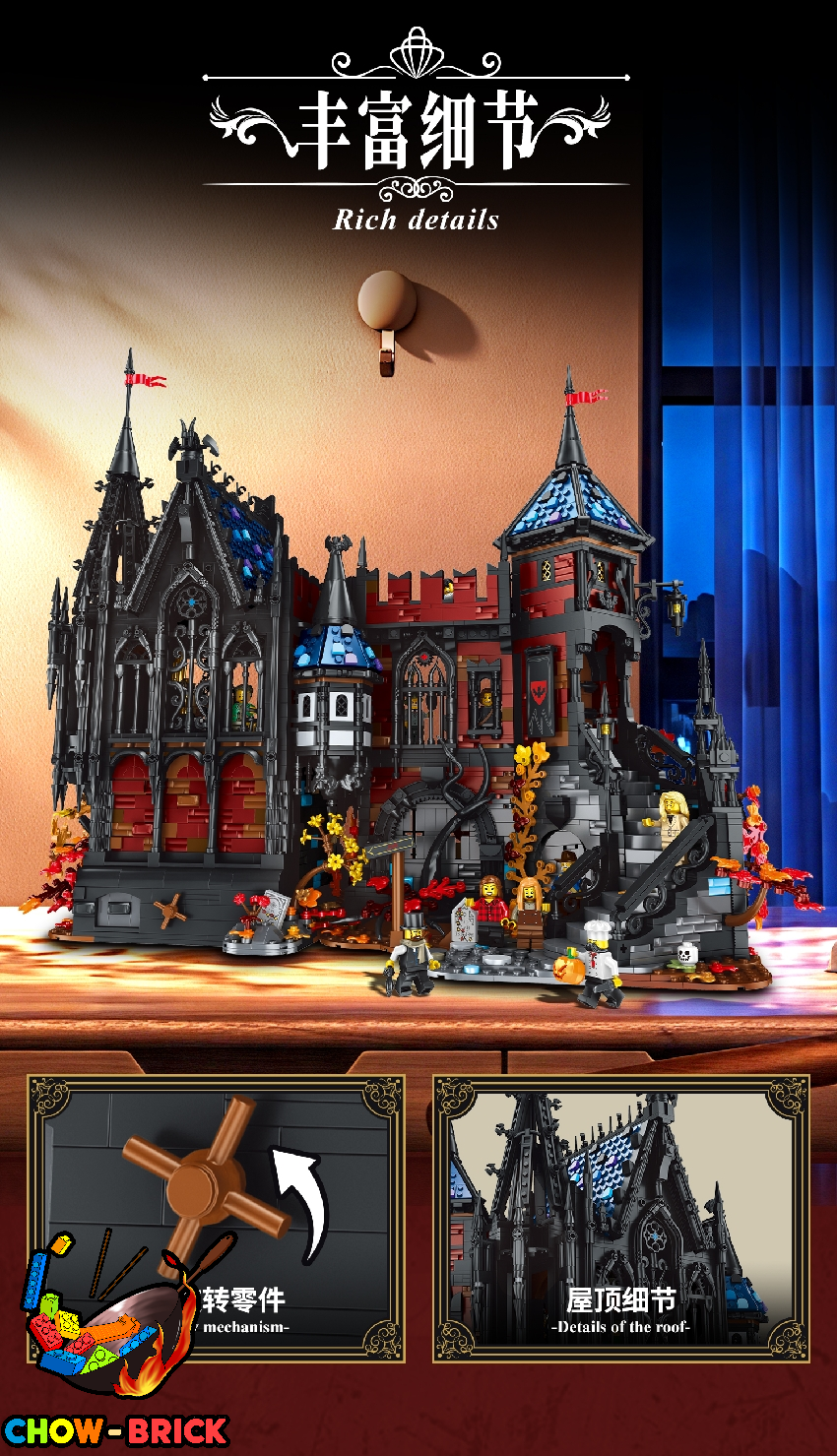 Stacko Brikcs 18001 Vampire Castle - ChowBrick Store