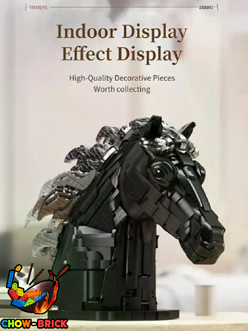 QZL 103003 Horse Bust - ChowBrick Store