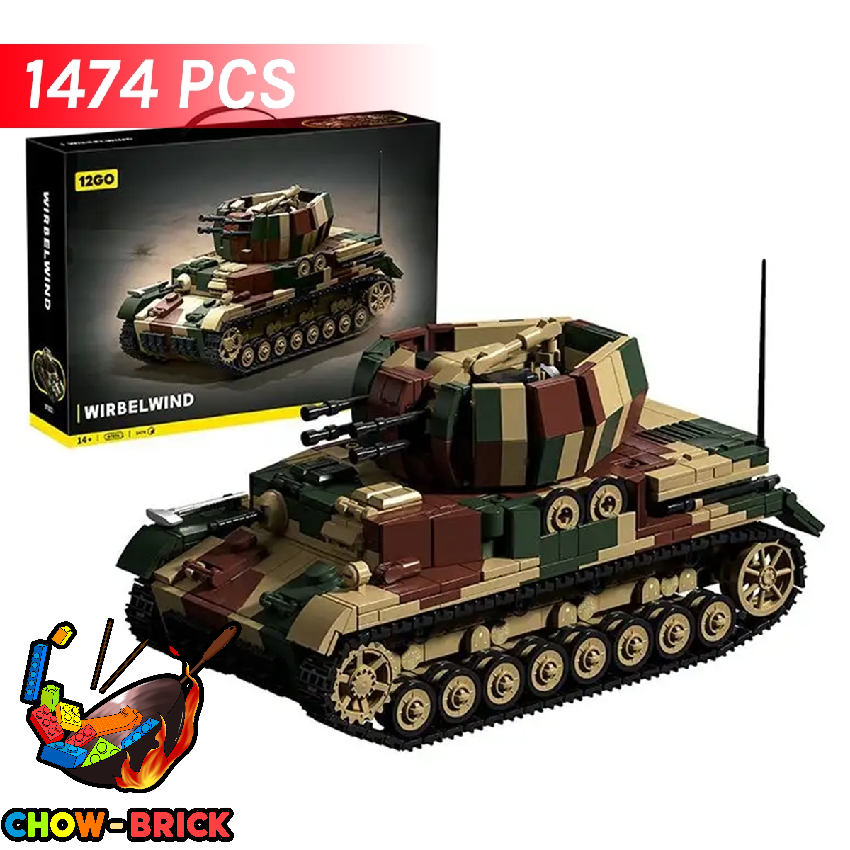 12GO 1/28 97031 Wirbelwind Flakpanzer IV - ChowBrick Store