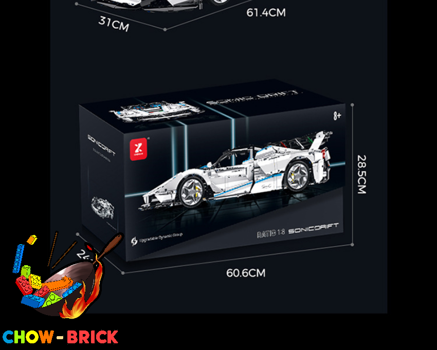 XINZHUAN 1/8 XZ0016 Ferrari FXX-K Evo Static Version - ChowBrick Store