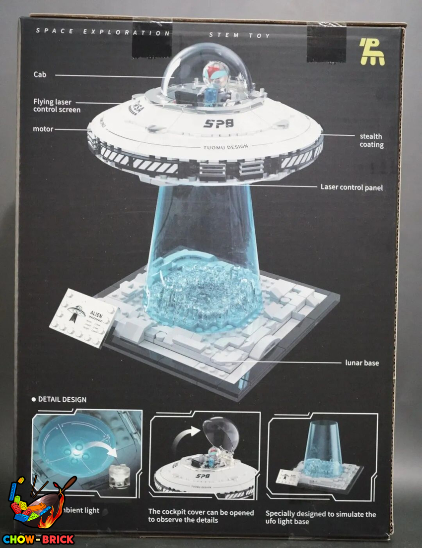 TuoMu T3012 Space Explanation：Space UFO Spacecraft w/ Lights