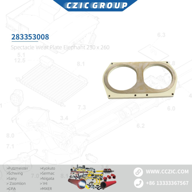 Spectacle Wear Plate Elephant 230 x 260 OEM 283353008