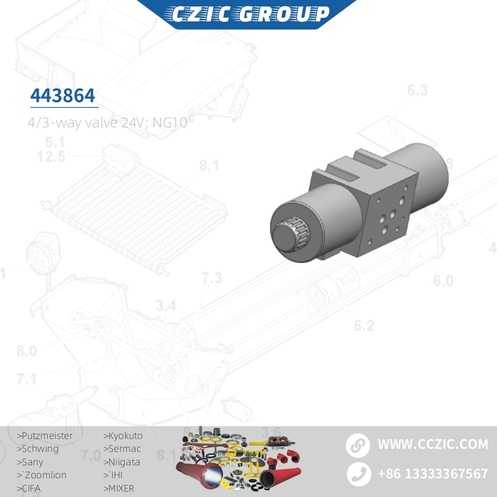 4/3-way valve 24V; NG10 OEM 443864