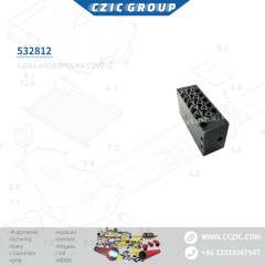Putzmeister Parts 532812 Lincoln distributor valve 12 hole Lubricant distributor SSVD12