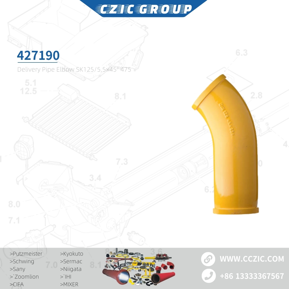 Delivery Pipe Elbow SK125/5,5×45° 475