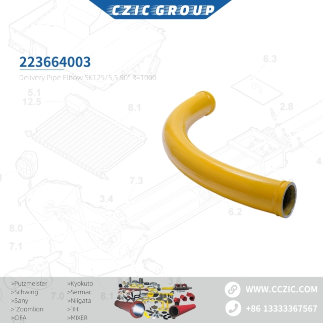 Delivery Pipe Elbow SK125/5,5 90° R=1000