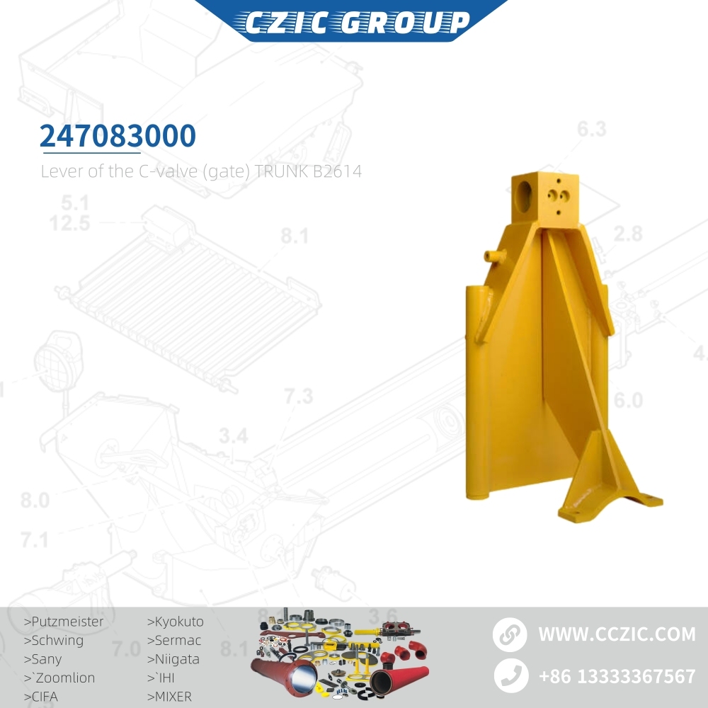 Lever of the C-valve (gate) TRUNK B2614