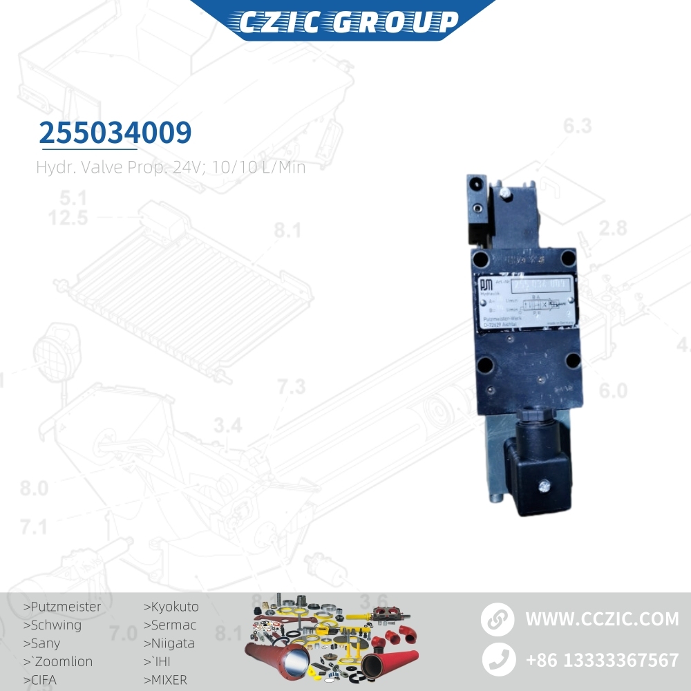 Hydr. valve prop. 24V; 10/10 l/min