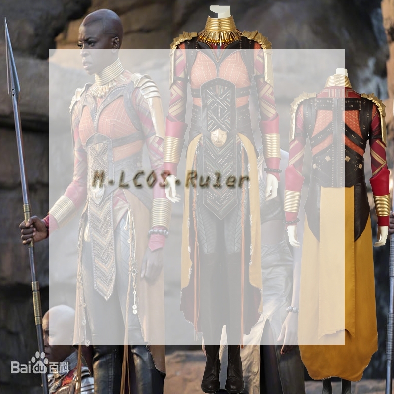 Hot Cakes Black Panther Okoye Cosplay Costume Halloween Outfit Shoes