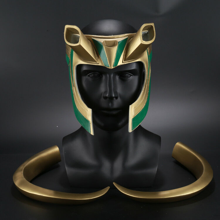 Hot Cakes Thor Loki Helmet Horn Cosplay Accessories Halloween Props