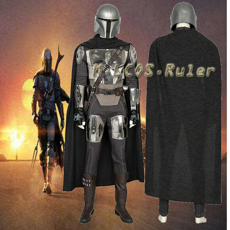 New Product Star Wars Boba Fett Mandalorian Cosplay Costume Halloween Full Suit Any Size