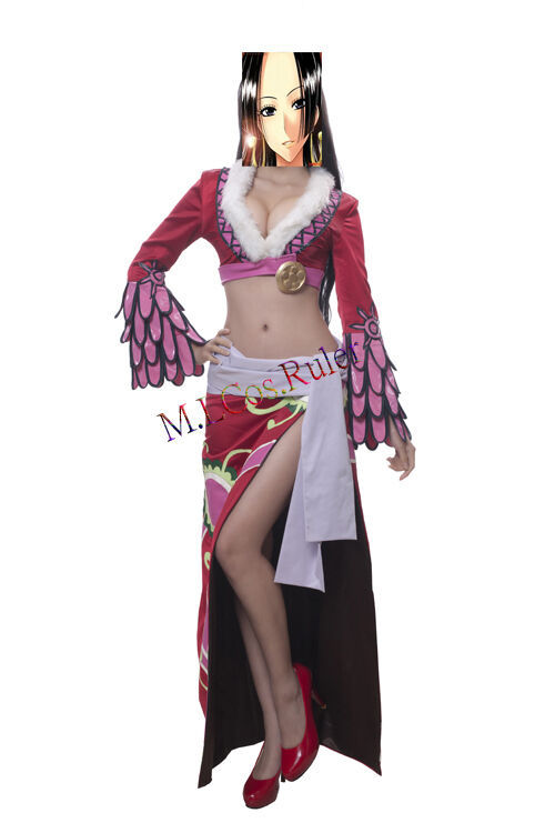 New Original Anime One Piece Boa Hancock Cosplay Costume Beautiful Sexy Dress