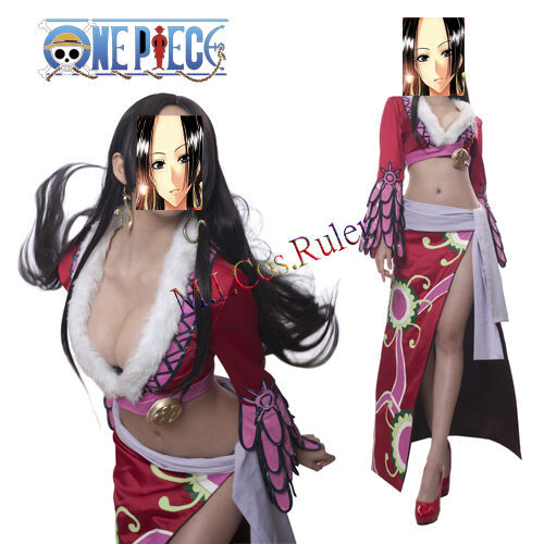 New Original Anime One Piece Boa Hancock Cosplay Costume Beautiful Sexy Dress