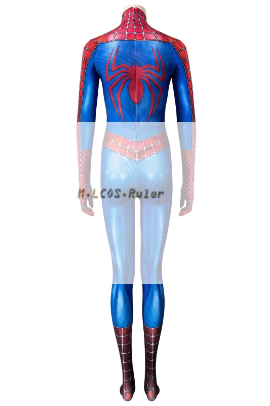 New Spider-man Peter Parker Tobey Maguire Cosplay Costume Cos Mask Jumpsuit  Halloween Outfit