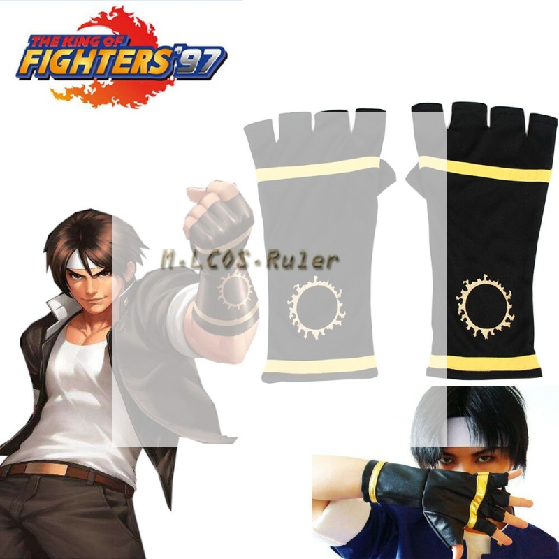 The King of Fighters Fighters 97 Kyo Kusanagi Fighting Gloves Cosplay Costume Accessories