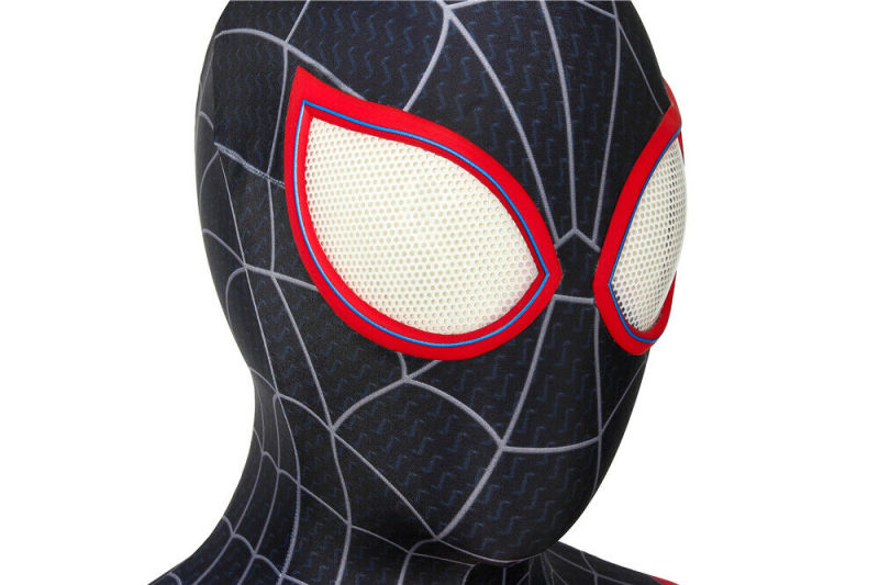 New Spider-man:Into the Spider-Verse Miles Morales Cosplay Costume Halloween Outfit