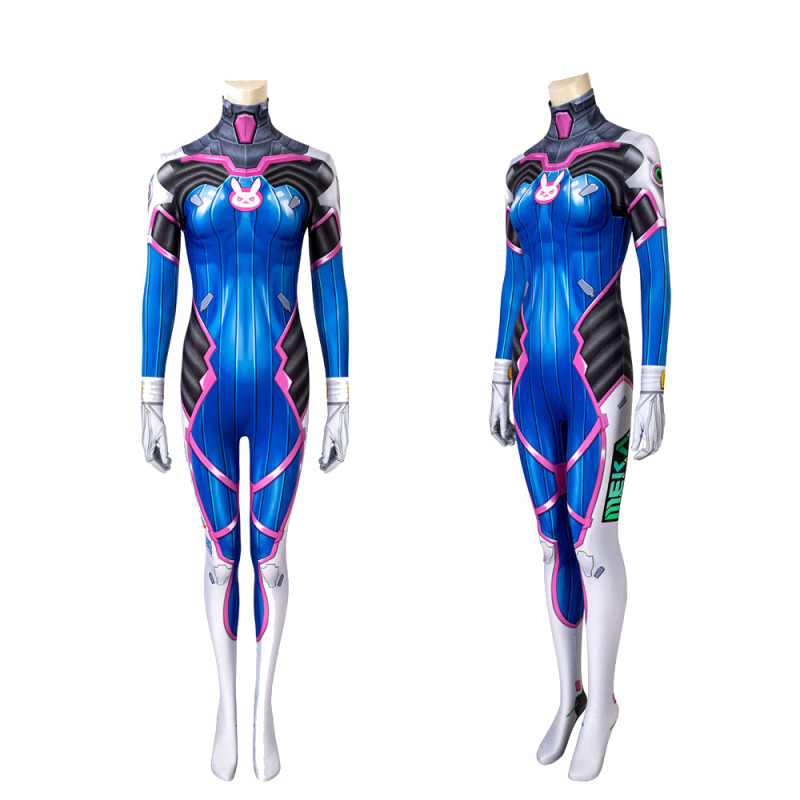 New OW  D.Va Cosplay Costume Women Jumpsuit Any Size