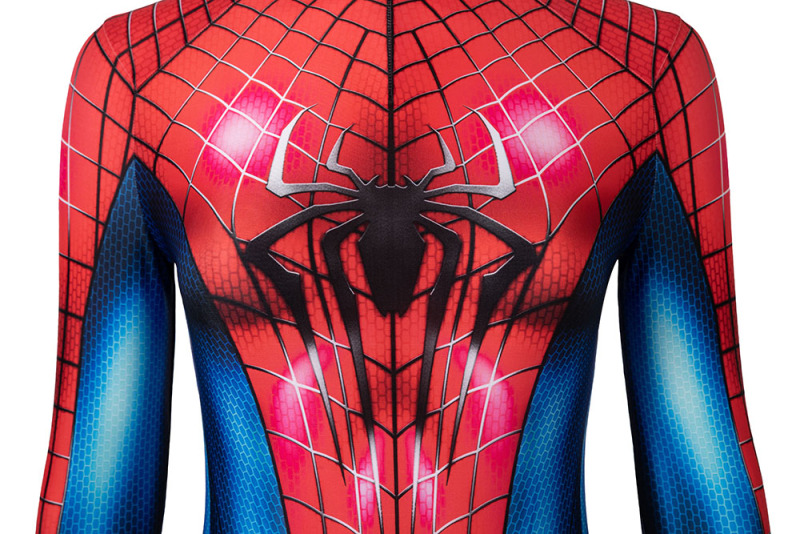 The Amazing Spider-man 2 Peter Parker Cosplay Costume Jumpsuit Mask Outifit