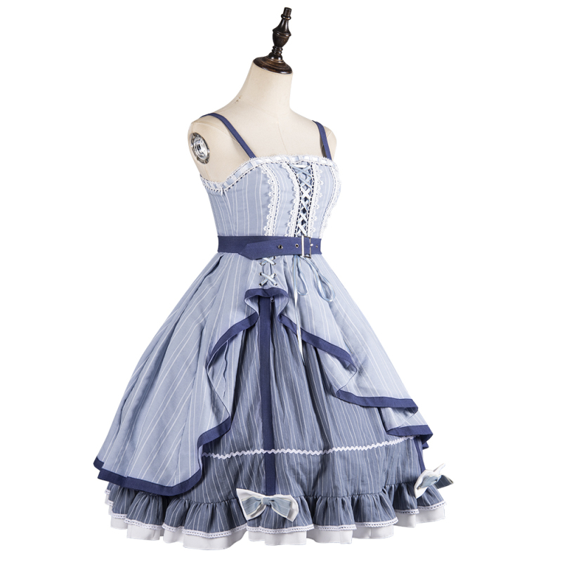 Sweet School style big lolita dress for women vestidos kawaii lolita plus size loligals Neck Tie  Custom made