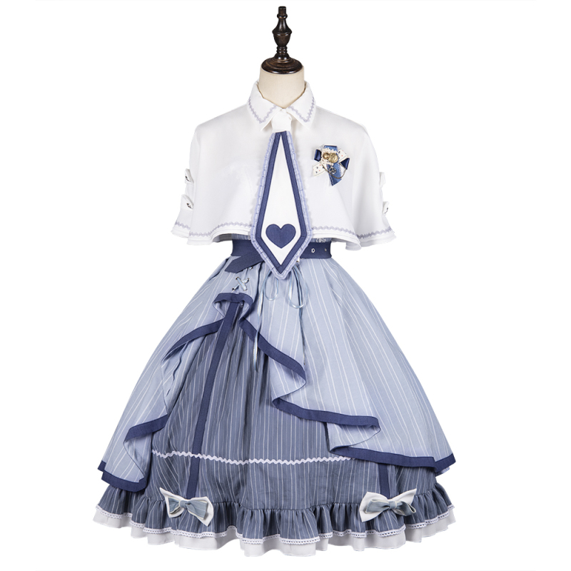 Sweet School style big lolita dress for women vestidos kawaii lolita plus size loligals Neck Tie  Custom made
