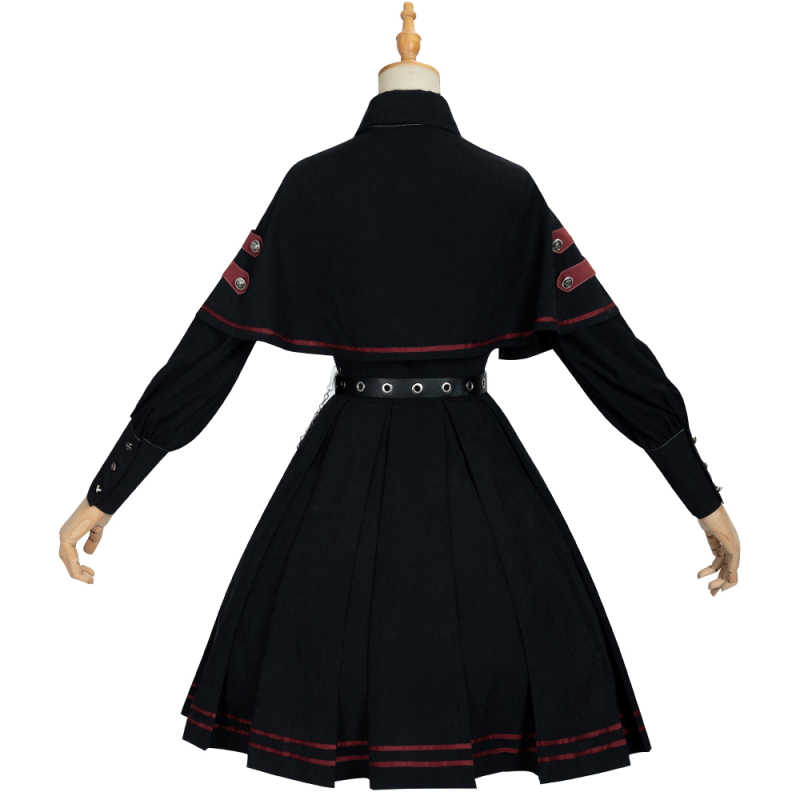 Lolita dress tenue kawaii Japanese Women Black Gothic Lolita Dress Victorian Renaissance Retro Chic Punk Style