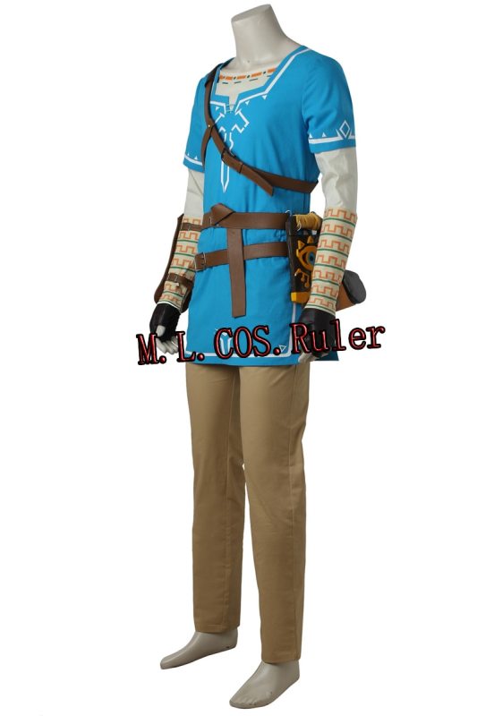 Halloween Cos The Legend of Zelda Breath of the Wild Link Cosplay Costume Outfit Full Suit Custim Made Free Shipping