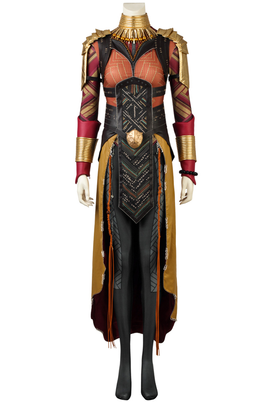 Hot Cakes Black Panther Okoye Cosplay Costume Halloween Outfit Shoes