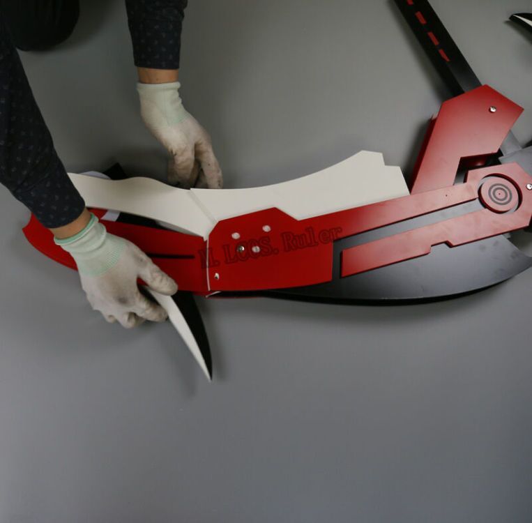 Transmutable Exclusive made RWBY Ruby Crescent Rose Cosplay Prop 1:1 Portable