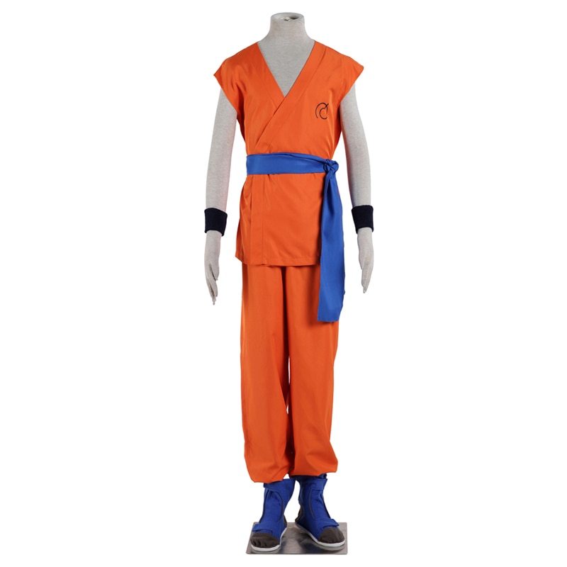New Original Dragon Ball Z GoKu Cosplay Costume Full Suit Custom Size Uniforms Halloween Outfit