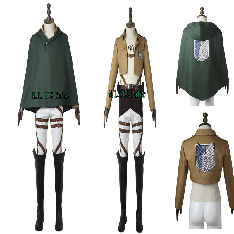 Attack on Titan Cosplay Costume Custom Made Suit Halloween Outfit