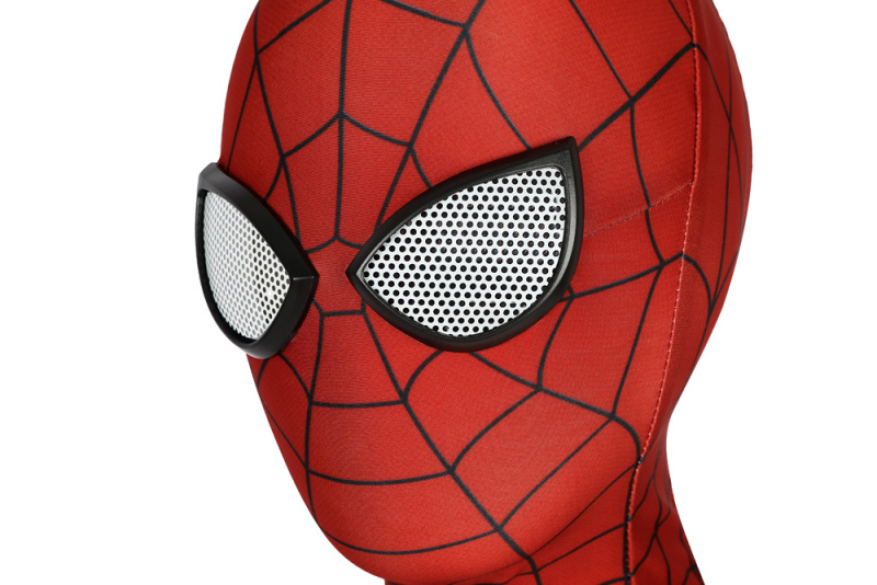 New Spider-man Cosplay Suit PS4 Spiderman Classic Printed Cosplay Costume Kids Children Jumpsuit Mask