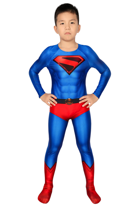 New Popular Crisis on Infinite Earths  Superman  Kal-El / Clark Kent Cosplay Costume Halloween for children