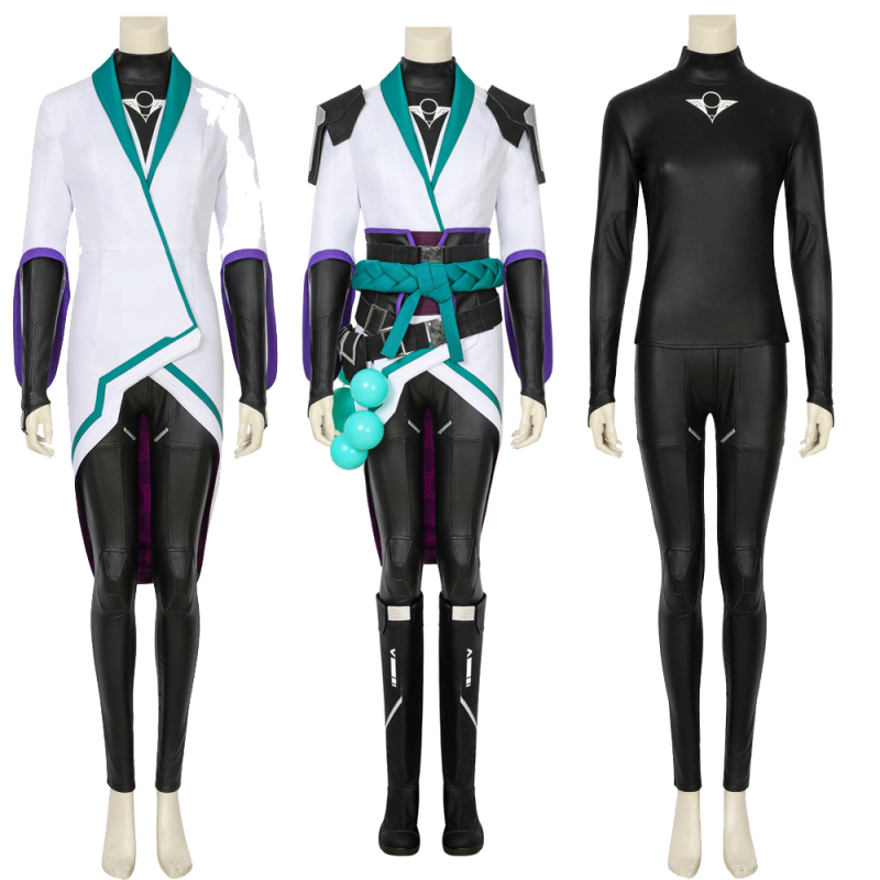 2020 New Valorant Saga  Cosplay Costume Agent Bodysuit Fancy Dress Full Suit Set FPS Game