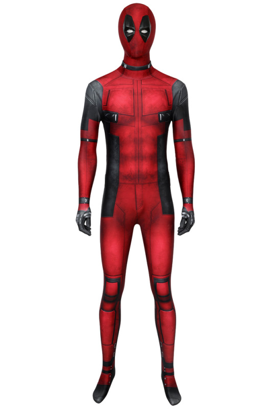 New Deadpool Wade Wilson Cosplay Costume Halloween Outfit Jumpsuit Mask